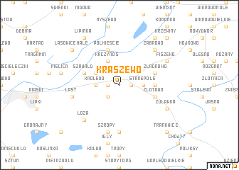 map of Kraszewo