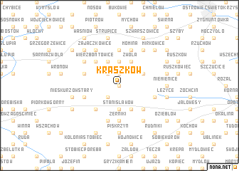 map of Kraszków