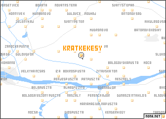map of Krátke Kesy