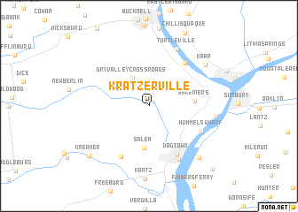 map of Kratzerville