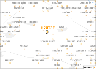 map of Krätze