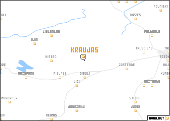 map of Kraujas