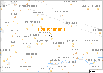 map of Krausenbach