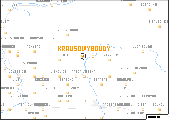 map of Krausovy Boudy