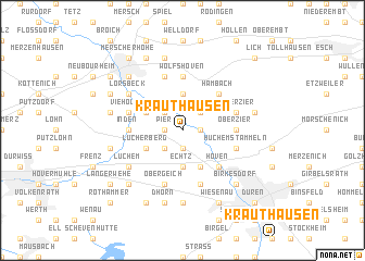 map of Krauthausen