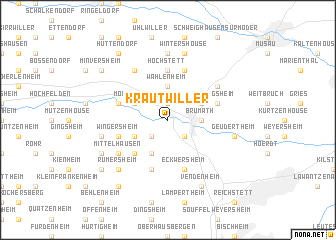 map of Krautwiller