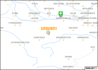 map of Kravany