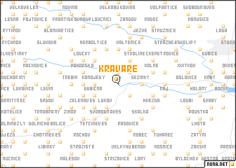 map of Kravaře