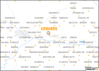 map of Kravaře