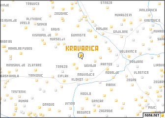 map of Kravarica