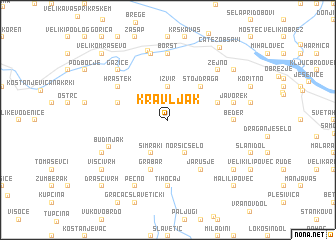 map of Kravljak