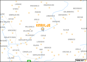 map of Kravlje