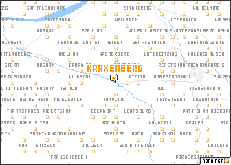 map of Kraxenberg