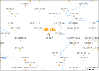 map of Krayev