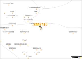 map of Kraynev