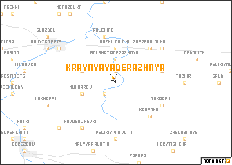 map of Kraynyaya Derazhnya