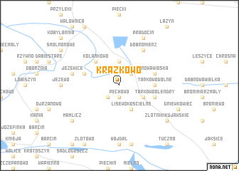 map of Krążkowo