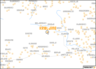 map of Krbljine