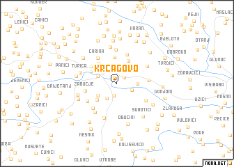 map of Krčagovo