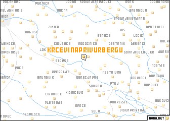 map of Krčevina pri Vurbergu