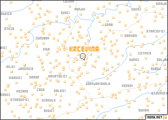 map of Krčevina