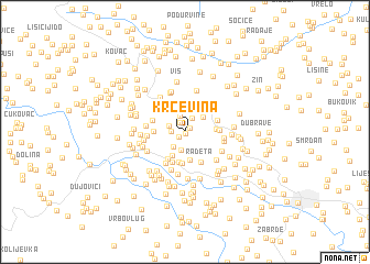 map of (( Krćevina ))