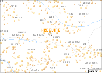 map of Krčevine