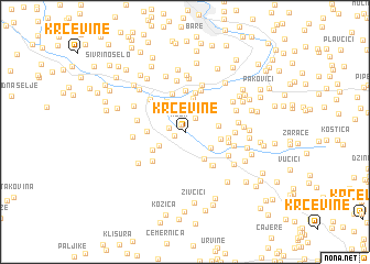 map of Krčevine