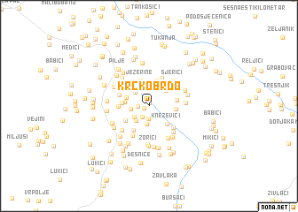 map of Krčko Brdo