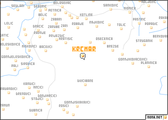 map of Krčmar