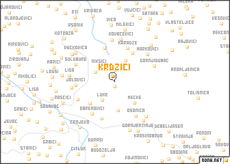 map of Krdžići