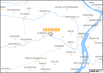 map of Kreamer