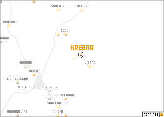 map of Krebna