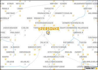 map of Krębsówka