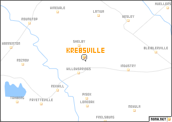 map of Krebsville