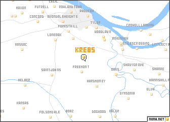 map of Krebs