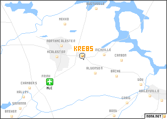 map of Krebs