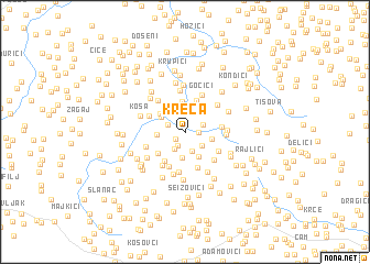 map of Kreća