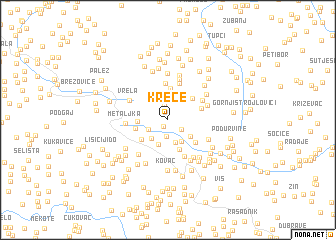 map of Kreće