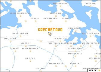 map of Krechetovo