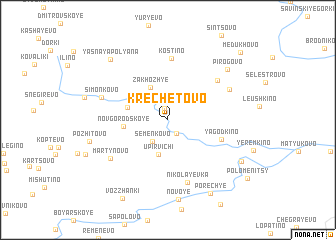 map of Krechetovo