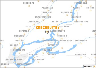 map of Krechevitsy