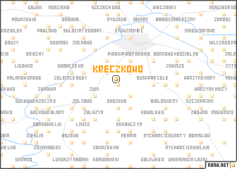 map of Kręczkowo