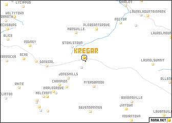 map of Kregar