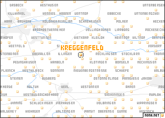 map of Kreggenfeld