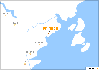 map of Krei Baru