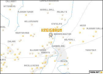 map of Kreigbaum