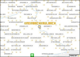 map of Kreimbach-Kaulbach