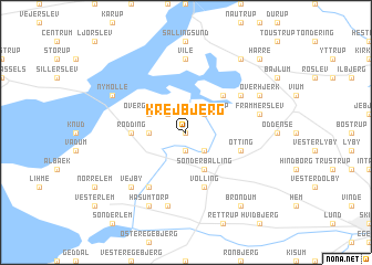 map of Krejbjerg