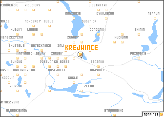 map of Krejwińce